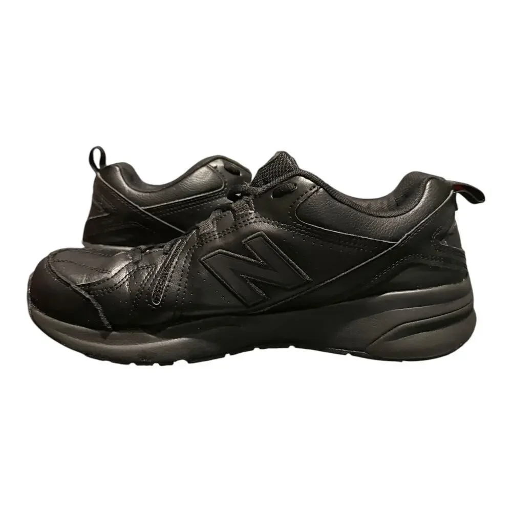 New Balance 608 v5 Shoes Mens Size 10 D Black Leather Slip Resistant Restaurant